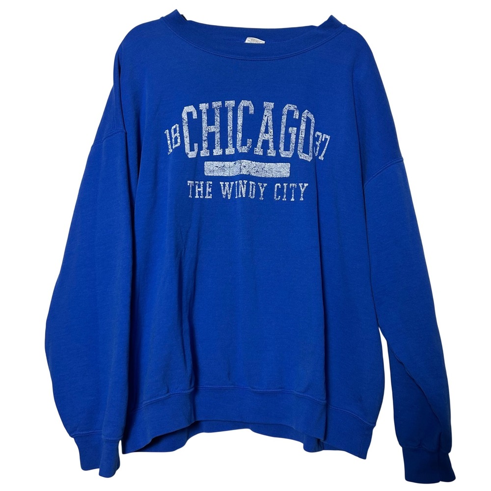 vtg 90s y2k‎ chicago crewneck sweatshirt